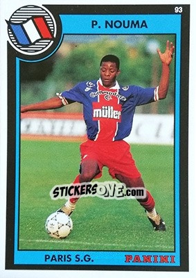 Sticker Pascal Nouma - U.N.F.P. Football Cards 1992-1993 n. 268 - Panini