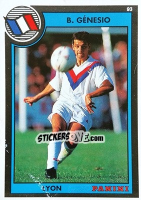 Cromo Bruno Genesio - U.N.F.P. Football Cards 1992-1993 - Panini