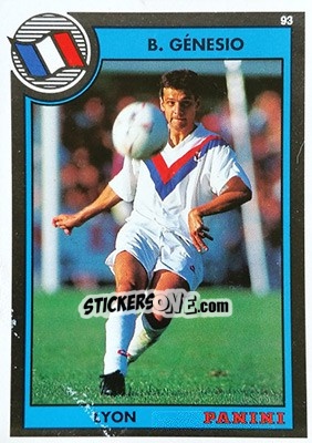 Figurina Bruno Genesio - U.N.F.P. Football Cards 1992-1993 n. 272 - Panini