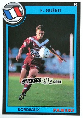 Sticker Eric Guent - U.N.F.P. Football Cards 1992-1993 n. 273 - Panini
