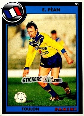 Figurina Eric Pean - U.N.F.P. Football Cards 1992-1993 n. 276 - Panini