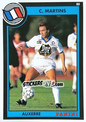 Sticker Corentin Martins - U.N.F.P. Football Cards 1992-1993 - Panini