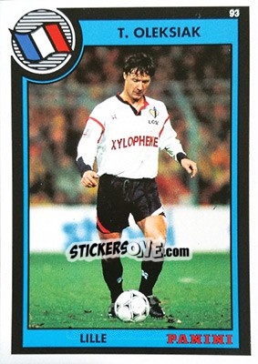 Figurina Thierry Oleksiak - U.N.F.P. Football Cards 1992-1993 n. 278 - Panini