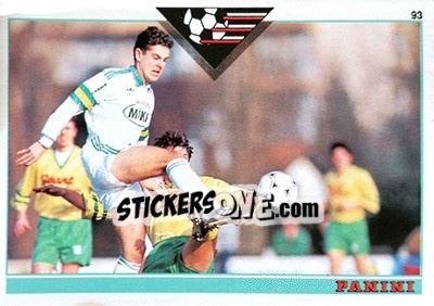 Figurina Nicolas Ouedec - U.N.F.P. Football Cards 1992-1993 - Panini