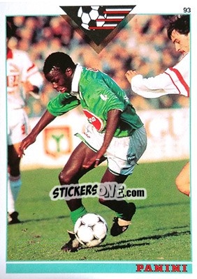 Cromo Etienne Mendy - U.N.F.P. Football Cards 1992-1993 - Panini