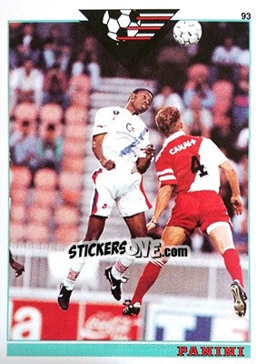 Sticker Amara Simba - U.N.F.P. Football Cards 1992-1993 n. 315 - Panini