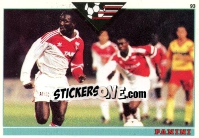 Sticker George Weah - U.N.F.P. Football Cards 1992-1993 - Panini
