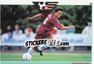 Sticker David Zitelli - U.N.F.P. Football Cards 1992-1993 n. 320 - Panini