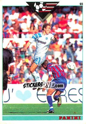 Sticker Jean-Pierre Papin - U.N.F.P. Football Cards 1992-1993 - Panini