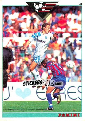 Sticker Jean-Pierre Papin - U.N.F.P. Football Cards 1992-1993 n. 321 - Panini