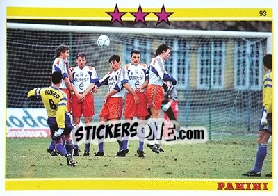 Sticker Actions Spectaculaires - U.N.F.P. Football Cards 1992-1993 n. 332 - Panini