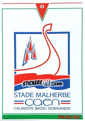 Sticker Caen - U.N.F.P. Football Cards 1992-1993 n. 343 - Panini