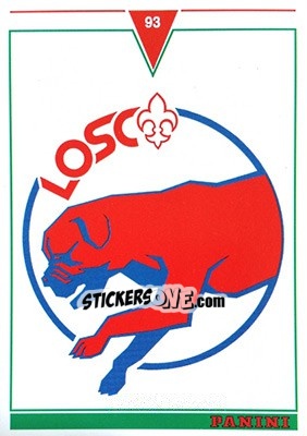 Sticker Lille - U.N.F.P. Football Cards 1992-1993 n. 346 - Panini