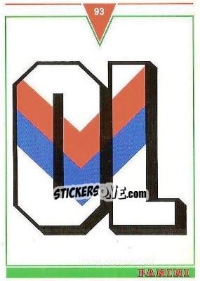Sticker Lyon - U.N.F.P. Football Cards 1992-1993 n. 347 - Panini