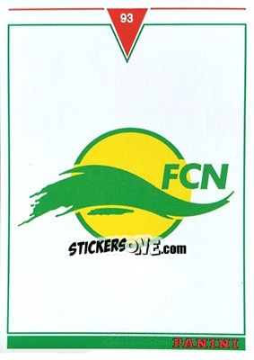 Cromo Nantes - U.N.F.P. Football Cards 1992-1993 - Panini