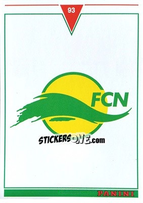 Sticker Nantes - U.N.F.P. Football Cards 1992-1993 n. 352 - Panini