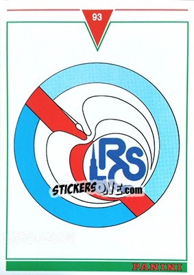 Sticker Strasbourg - U.N.F.P. Football Cards 1992-1993 - Panini