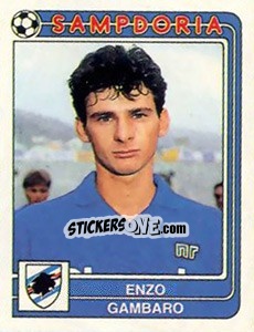 Sticker Enzo Gambaro - Calciatori 1986-1987 - Panini