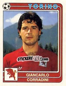 Sticker Giancarlo Corradini - Calciatori 1986-1987 - Panini