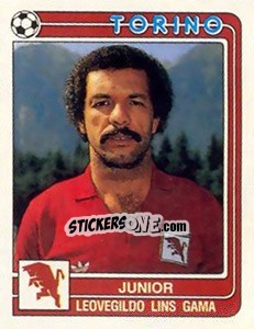 Sticker Junior Leovegildo Lins Gama - Calciatori 1986-1987 - Panini