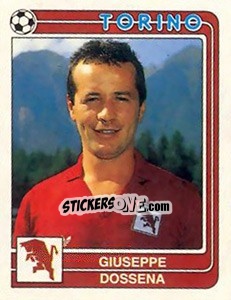 Sticker Giuseppe Dossena - Calciatori 1986-1987 - Panini