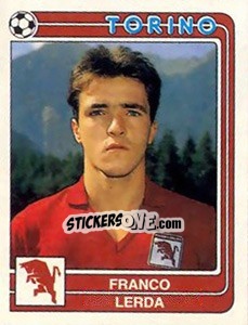 Sticker Franco Lerda - Calciatori 1986-1987 - Panini