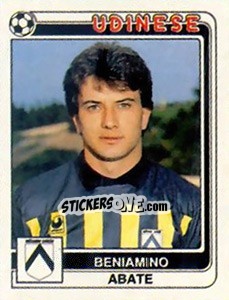 Sticker Beniamino Abate - Calciatori 1986-1987 n. 282 - Panini