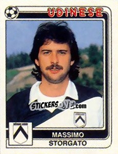 Sticker Massimo Storgato - Calciatori 1986-1987 - Panini