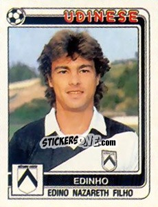 Sticker Edinho Edino Nazareth Filho - Calciatori 1986-1987 - Panini