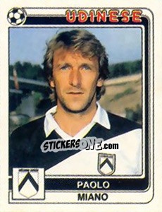 Cromo Paolo Miano - Calciatori 1986-1987 - Panini