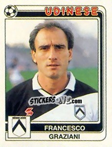 Sticker Francesco Graziani - Calciatori 1986-1987 n. 293 - Panini