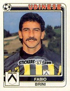 Sticker Fabio Brini - Calciatori 1986-1987 n. 295 - Panini