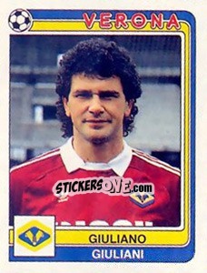 Sticker Giuliano Giuliani - Calciatori 1986-1987 - Panini