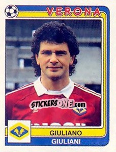 Sticker Giuliano Giuliani - Calciatori 1986-1987 n. 302 - Panini