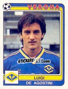 Cromo Luigi De Agostini - Calciatori 1986-1987 - Panini