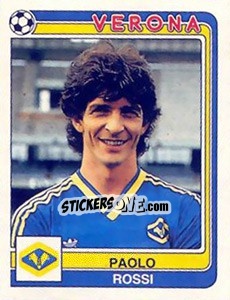 Sticker Paolo Rossi - Calciatori 1986-1987 n. 313 - Panini