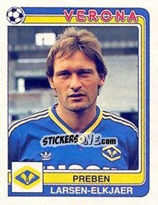 Figurina Preben Larsen-Elkjaer - Calciatori 1986-1987 - Panini