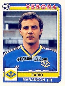 Sticker Fabio Marangon - Calciatori 1986-1987 n. 316 - Panini