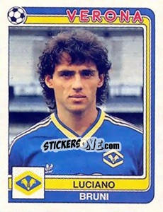 Cromo Luciano Bruni - Calciatori 1986-1987 - Panini