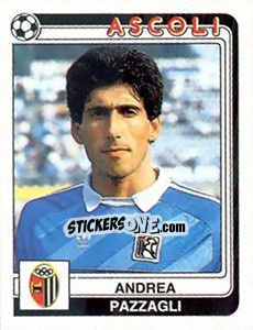 Figurina Andrea Pazzagli - Calciatori 1986-1987 - Panini