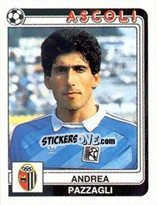 Sticker Andrea Pazzagli - Calciatori 1986-1987 n. 2 - Panini