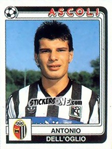 Sticker Antonio Dell'Oglio - Calciatori 1986-1987 n. 4 - Panini