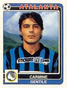 Sticker Carmine Gentile - Calciatori 1986-1987 - Panini