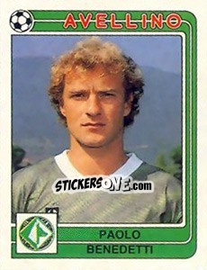 Cromo Paolo Benedetti - Calciatori 1986-1987 - Panini