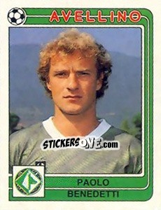 Sticker Paolo Benedetti - Calciatori 1986-1987 n. 48 - Panini