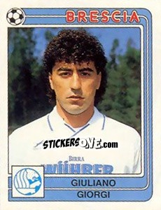 Sticker Giuliano Giorgi - Calciatori 1986-1987 - Panini