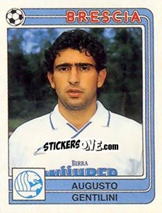 Sticker Augusto Gentilini - Calciatori 1986-1987 n. 67 - Panini