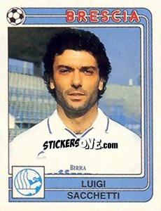 Sticker Luigi Sacchetti - Calciatori 1986-1987 - Panini