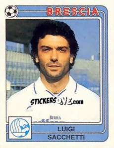 Sticker Luigi Sacchetti - Calciatori 1986-1987 n. 69 - Panini