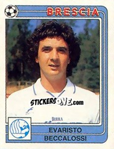 Sticker Evaristo Beccalossi - Calciatori 1986-1987 n. 74 - Panini